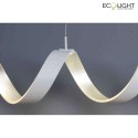 ECO-Light LED Pendelleuchte HELIX, 6-flammig, 6*5W, 2400lm, 4000K, IP20, weiss/silber