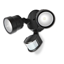 Lutec LED Auenwandleuchte SHRIMP, mit Sensor, 12W, 5000K, 1360lm, IP54, schwarz