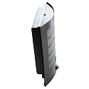 Lutec outdoor wall luminaire SLIM LED LED IP44, stainless steel 