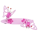 Spot BUTTERFLY, nursery lamp 2 flames, 2x E14, pink