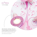 Elobra Rondell PHANTASIE BLTENTRUME, 3x E14, pink