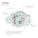 Elobra LED Picture cloud LITTLE INDIANS, 5x E14, 40 LED, mint