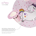 Elobra Luminaire de plafond EINHORN BABSY MRCHENWELT 3 flammes E14, rose