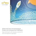 Elobra Luminaire  suspension LITTLE ASTRONAUTS SPACE MISSION 25/40 E27, bleu
