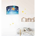 Elobra Luminaire  suspension LITTLE ASTRONAUTS SPACE MISSION 25/40 E27, bleu