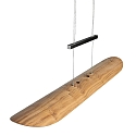 Elobra Luci a sospesione COLOMBIA XL, quercia d'aste naturale dimmerabile