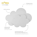 Elobra Luminaire mural WLKCHEN LED WOLKENTRUME, Bleu clair