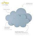 Elobra Luminaire mural WLKCHEN LED WOLKENTRUME, Bleu clair