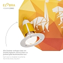 Elobra Luminaire de plafond DINOS 3 flammes E14, orange