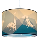 Elobra Pendant luminaire DINOS 25/40, E27, blue