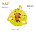 Elobra Plafoniera MAUS 3-Lampadine E14, Verde, Giallo