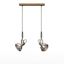 Elobra pendant luminaire CUBA 2 E14, oak natural