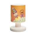 Elobra Lampe de table  accu LITTLE ASTRONAUTS ESCAPE, violet, orange