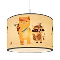Elobra hanging luminaire LITTLE INDIANS E27, mint green