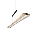 Elobra pendant luminaire PANAMA, black, oak natural dimmable