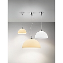 Fabas Luce Luci a sospesione NICE rotondo, medio E27 IP20, Cromo, Bianco dimmerabile