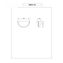 Fabas Luce Luminaire mural KENT à 1 flamme, 2 voies, cambré E27 IP20, blanche gradable Fabas Luce Luminaire mural KENT à 1 flamme, 2 voies, cambré E27 IP20, blanche gradable