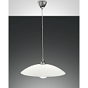 Luminaire à suspension KENT compatible avec Smartluce E27 IP20, blanche, chromé