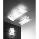 Fabas Luce Luminaire mural MILTON angulaire, mdium E27 IP20, blanche gradable
