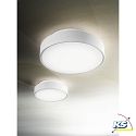 Fabas Luce Plafonnier extérieur HATTON rond, avec capteur IP65, blanche 