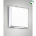 Fabas Luce Plafonnier extérieur OBAN grand, angulaire, avec capteur E27 IP65, blanche gradable