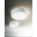 Fabas Luce Plafoniera per esterni HATTON rotondo, con sensore E27 IP65, Bianco dimmerabile