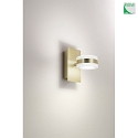 Fabas Luce wall luminaire DUNK swivelling IP20, brass 