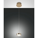 pendant luminaire DUNK IP20, brass