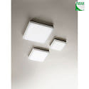 Fabas Luce Plafoniera per esterni DESDY piccolo, angolare IP54, Bianco 