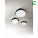 Fabas Luce Plafoniera per esterni OLLY medio IP54, Satinato, Nero 