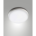 Fabas Luce OLLY LED Ceiling luminaire, IP54, aluminum, white, � 30cm