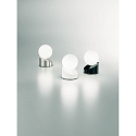Fabas Luce Lampada da tavolo GRAVITY rotondo, dimmerabile IP20, Nichel satinato dimmerabile Fabas Luce Lampada da tavolo GRAVITY rotondo, dimmerabile IP20, Nichel satinato dimmerabile