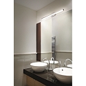 Fabas Luce Luminaire mural NALA Bas, grand IP44, chrome, satiné gradable Fabas Luce Luminaire mural NALA Bas, grand IP44, chrome, satiné gradable