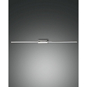 LED Bad-Wandleuchte / Spiegelleuchte NALA, IP44, 109.5cm, 20W 3000K 2460lm, schaltbar, Chrom