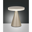 Lampe de table NEUTRA langue, dimmable IP20, or mat, satin gradable