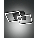 Lampada da parete e soffitto BARD IP20, satinato, nero dimmerabile