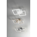 Fabas Luce Fabas Luce BARD LED Ceiling luminaire 45x45cm, white