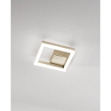 Lampada da parete e soffitto BARD IP20, oro opaco, satinato dimmerabile
