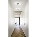 Fabas Luce Lampada da parete e soffitto BARD IP20, satinato, nero dimmerabile