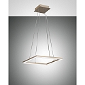 LED Pendant luminaire BARD, incl. Smartluce, 1x 39W, 3000K, 3510lm, IP20, gold matt