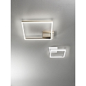 Fabas Luce LED Deckenleuchte BARD, 1-fach, 42x42cm, dimmbar, 39W 3000K 3880lm, Wei