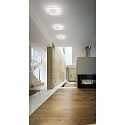 Fabas Luce LED Deckenleuchte BARD, 1-fach, 42x42cm, dimmbar, 39W 3000K 3880lm, Wei