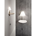 Luminaire mural GOODNIGHT avec interrupteur, avec capteur, avec connexion USB, dimmable IP20, blanche gradable
