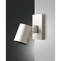 Spot MODO 1-Lampadina, regolabile GU10 IP20, Alluminio spazzolato dimmerabile