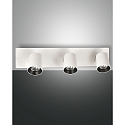 Spot MODO 3 flammes, réglable GU10 IP20, blanche gradable