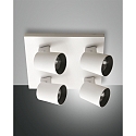 Spot MODO 4-Lampadine, regolabile GU10 IP20, Bianco dimmerabile
