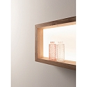 Fabas Luce LED Wall luminaire WINDOW, 1x 35W, 3000K, 3150lm, IP20, oak wood