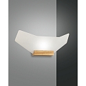 LED Wall luminaire FLAP, 1x 15W, 3000K, 1350lm, IP20, oak wood