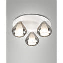 Luminaire de plafond LILA 3 flammes E14 IP20, gradable
