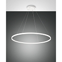 Luminaire à suspension GIOTTO compatible avec Smartluce IP20, satiné, blanche gradable